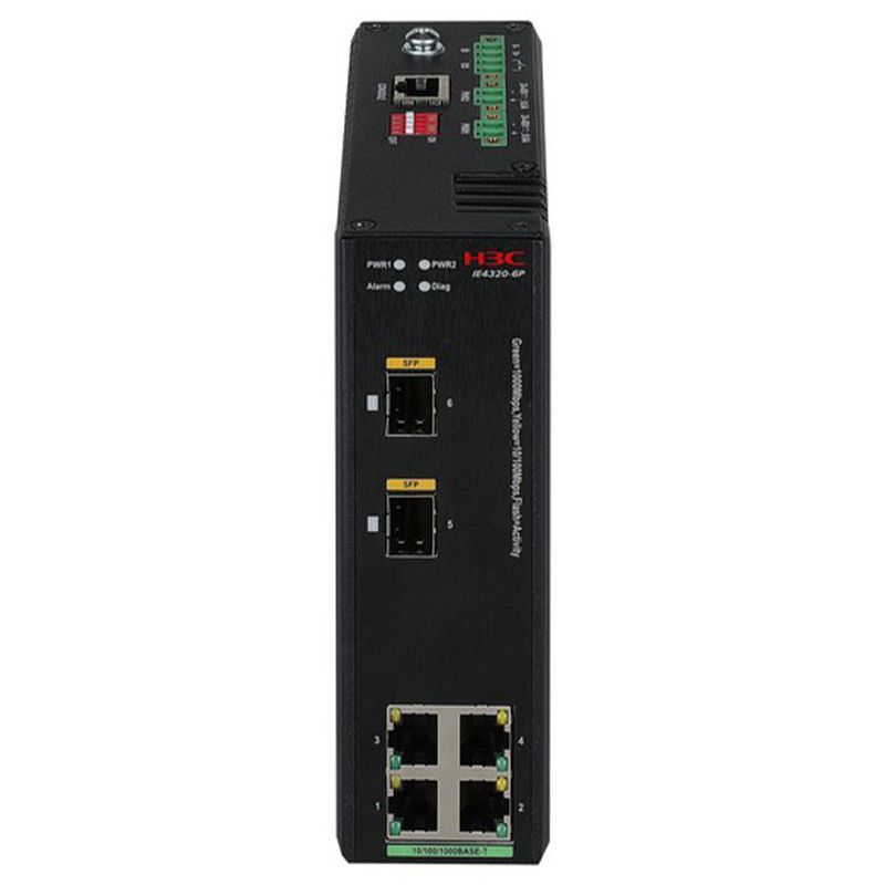 H3C IE4320-6P 4口千兆电+2口千兆光导轨式工业以太网交换机